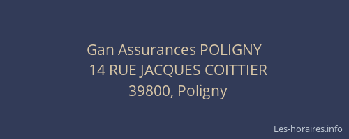 Gan Assurances POLIGNY