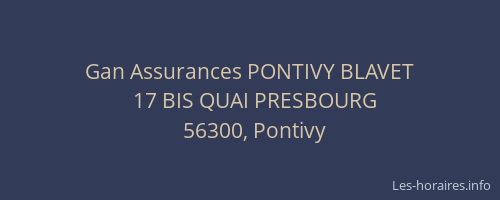 Gan Assurances PONTIVY BLAVET