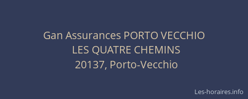 Gan Assurances PORTO VECCHIO