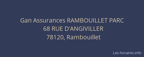 Gan Assurances RAMBOUILLET PARC