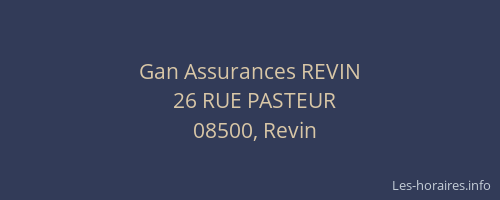 Gan Assurances REVIN