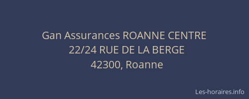 Gan Assurances ROANNE CENTRE