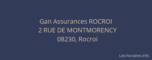 Gan Assurances ROCROI
