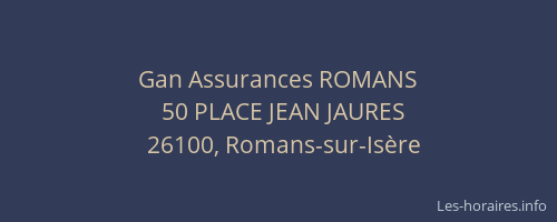 Gan Assurances ROMANS
