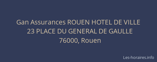 Gan Assurances ROUEN HOTEL DE VILLE