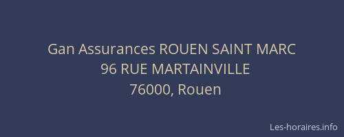 Gan Assurances ROUEN SAINT MARC