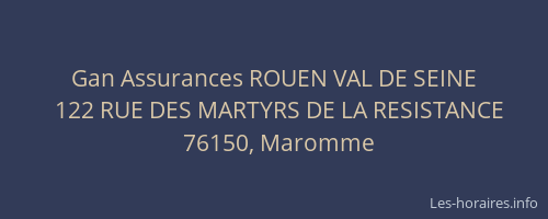 Gan Assurances ROUEN VAL DE SEINE