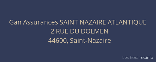 Gan Assurances SAINT NAZAIRE ATLANTIQUE