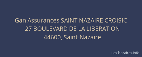 Gan Assurances SAINT NAZAIRE CROISIC