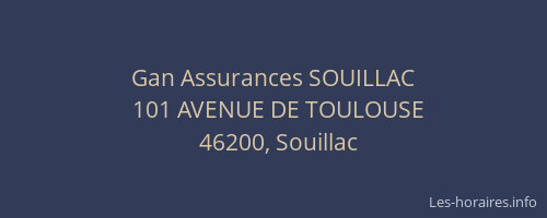 Gan Assurances SOUILLAC