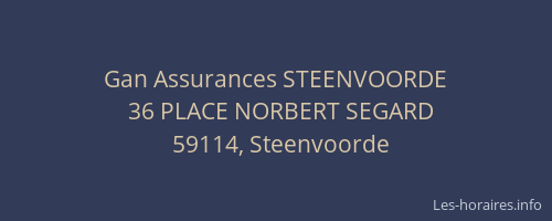 Gan Assurances STEENVOORDE