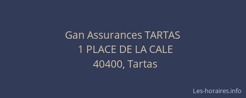 Gan Assurances TARTAS
