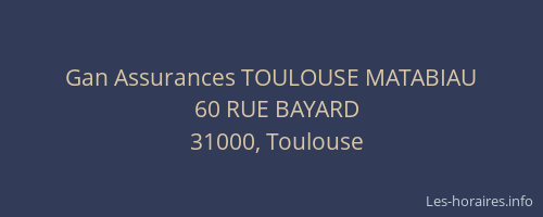 Gan Assurances TOULOUSE MATABIAU