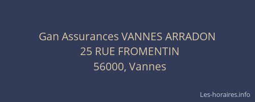Gan Assurances VANNES ARRADON