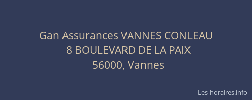 Gan Assurances VANNES CONLEAU