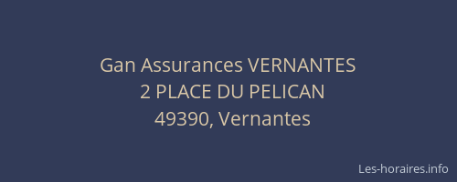 Gan Assurances VERNANTES