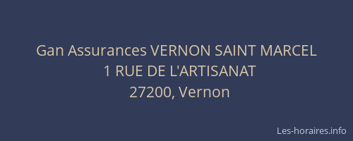 Gan Assurances VERNON SAINT MARCEL