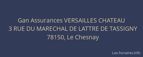 Gan Assurances VERSAILLES CHATEAU