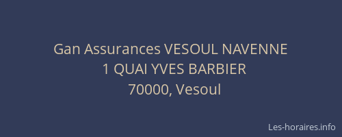 Gan Assurances VESOUL NAVENNE