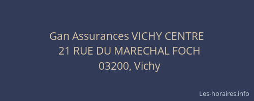 Gan Assurances VICHY CENTRE