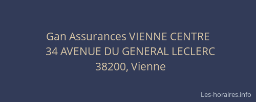 Gan Assurances VIENNE CENTRE
