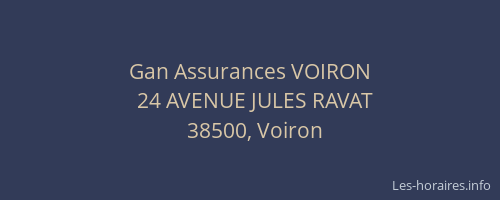 Gan Assurances VOIRON