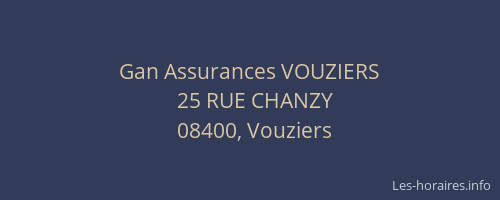Gan Assurances VOUZIERS
