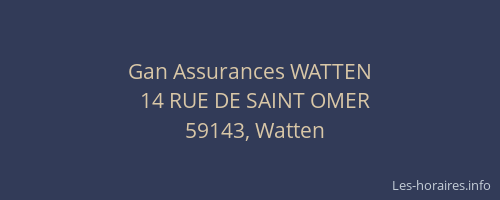 Gan Assurances WATTEN