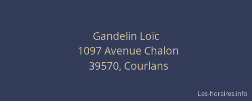 Gandelin Lo&iuml;c