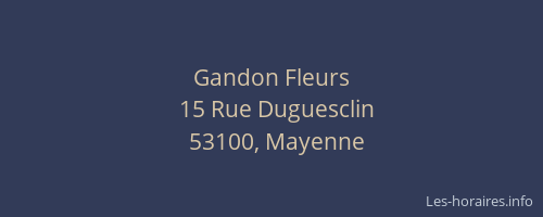 Gandon Fleurs