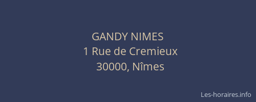 GANDY NIMES