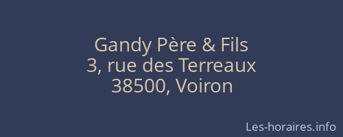 Gandy Père & Fils