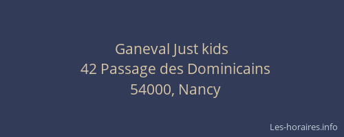 Ganeval Just kids