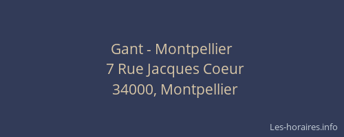 Gant - Montpellier