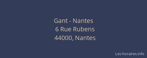 Gant - Nantes