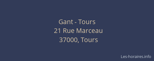 Gant - Tours