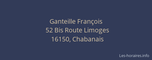 Ganteille François