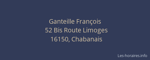 Ganteille Fran&ccedil;ois