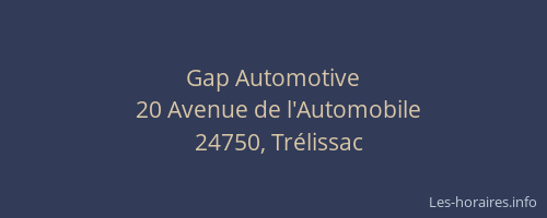 Gap Automotive