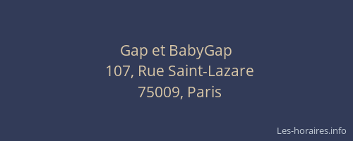 Gap et BabyGap