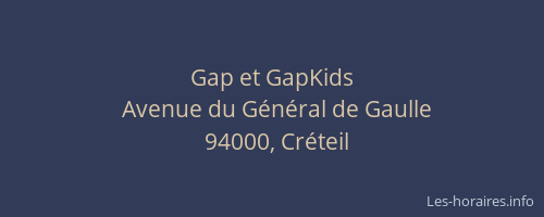 Gap et GapKids