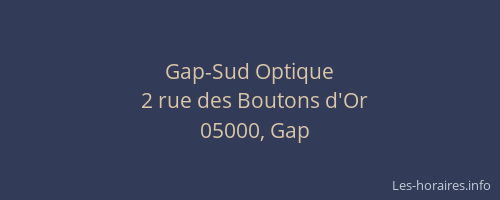 Gap-Sud Optique