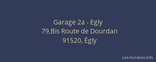 Garage 2a - Egly