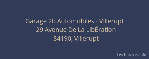 Garage 2b Automobiles - Villerupt