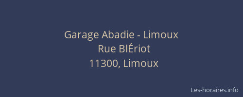 Garage Abadie - Limoux