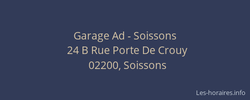 Garage Ad - Soissons
