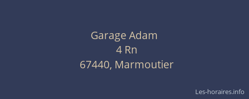 Garage Adam