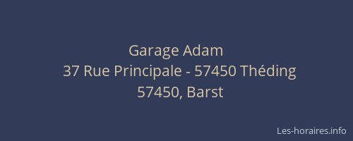 Garage Adam