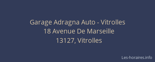 Garage Adragna Auto - Vitrolles
