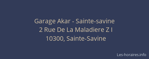 Garage Akar - Sainte-savine